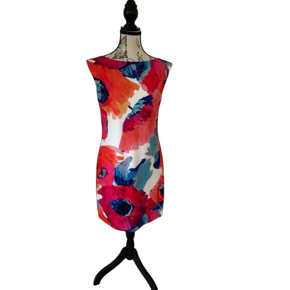 Trina Turk Multicolor Floral Dress - Size 4 - Picture 5 of 9